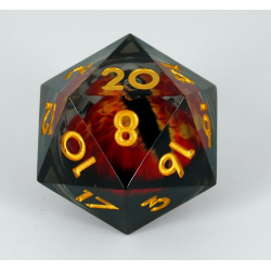 Dado D20 Ojo Sauron rojo