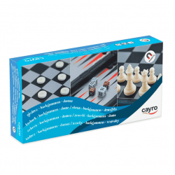 3 en 1 Ajedrez- Damas -...