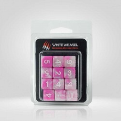 Dados acrílicos marmol rosa...