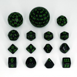 Set de 15 dados acrílicos...