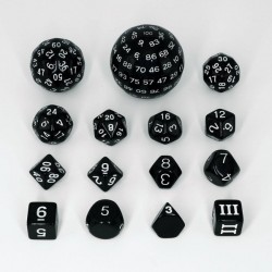 Set de 15 dados acrílicos...